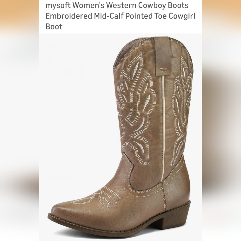 Brown Western Women's Cowboy Boots